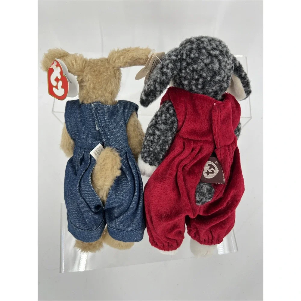 Vtg 1993 Retired Collectible Ty Murphy Dog 6033‎ and Lilly Lamb 6037 Beanie Baby